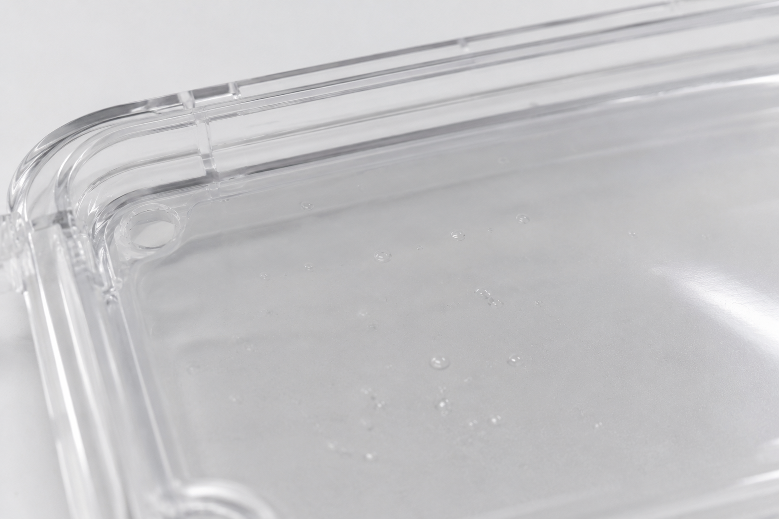 Unmolten material - unmelted granules in a moulded part
